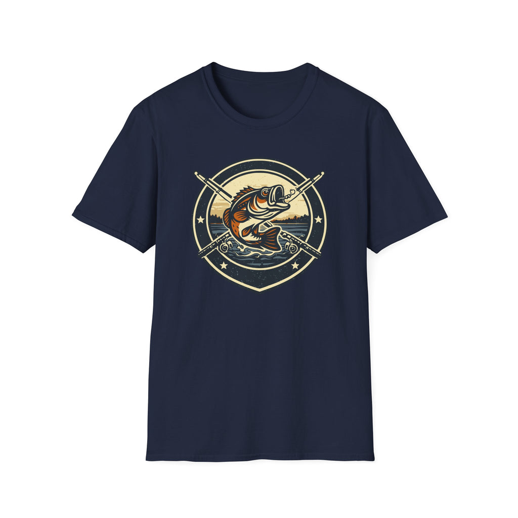 Fish S&P 2 Template 2 design 1 Bass Fishing Badge