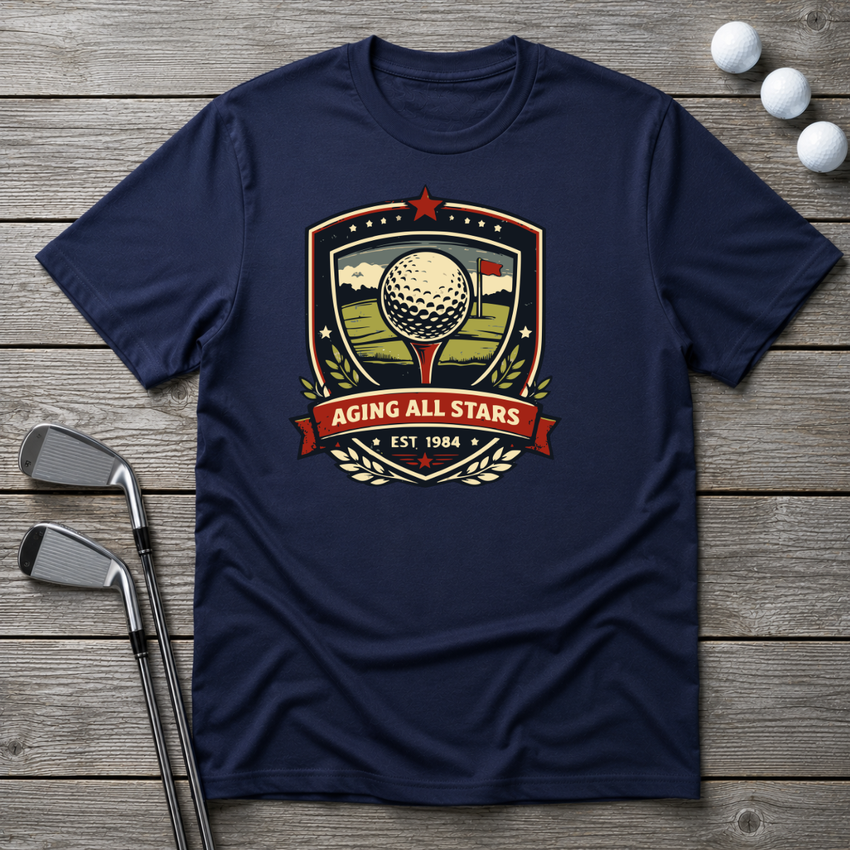 Vintage Golf Scene
