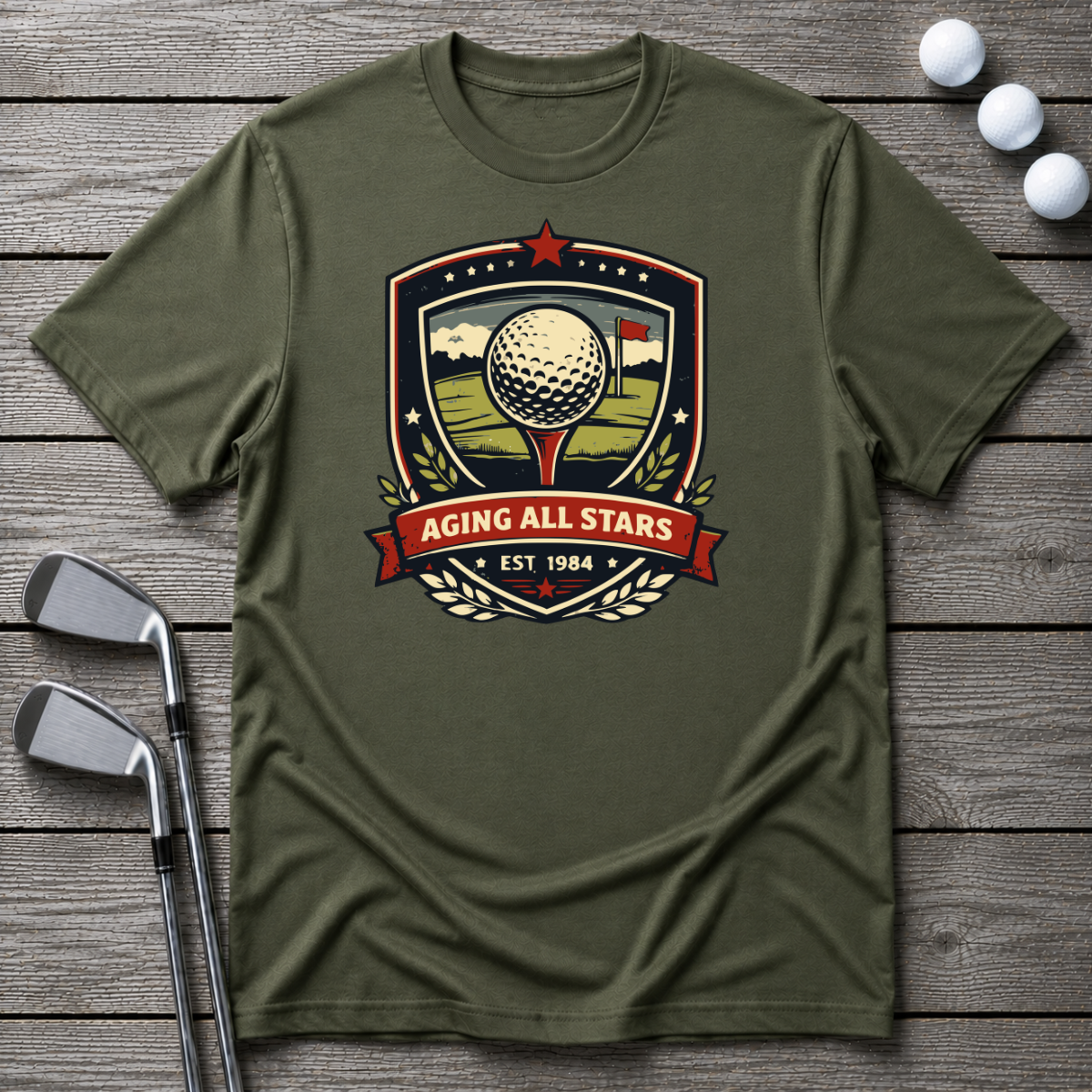 Vintage Golf Scene