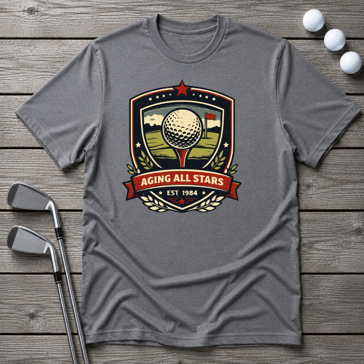 Vintage Golf Scene