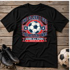 Aging All Stars Soccer T-Shirt — "The Older I Get The Better I Was" Vintage Soccer Tee