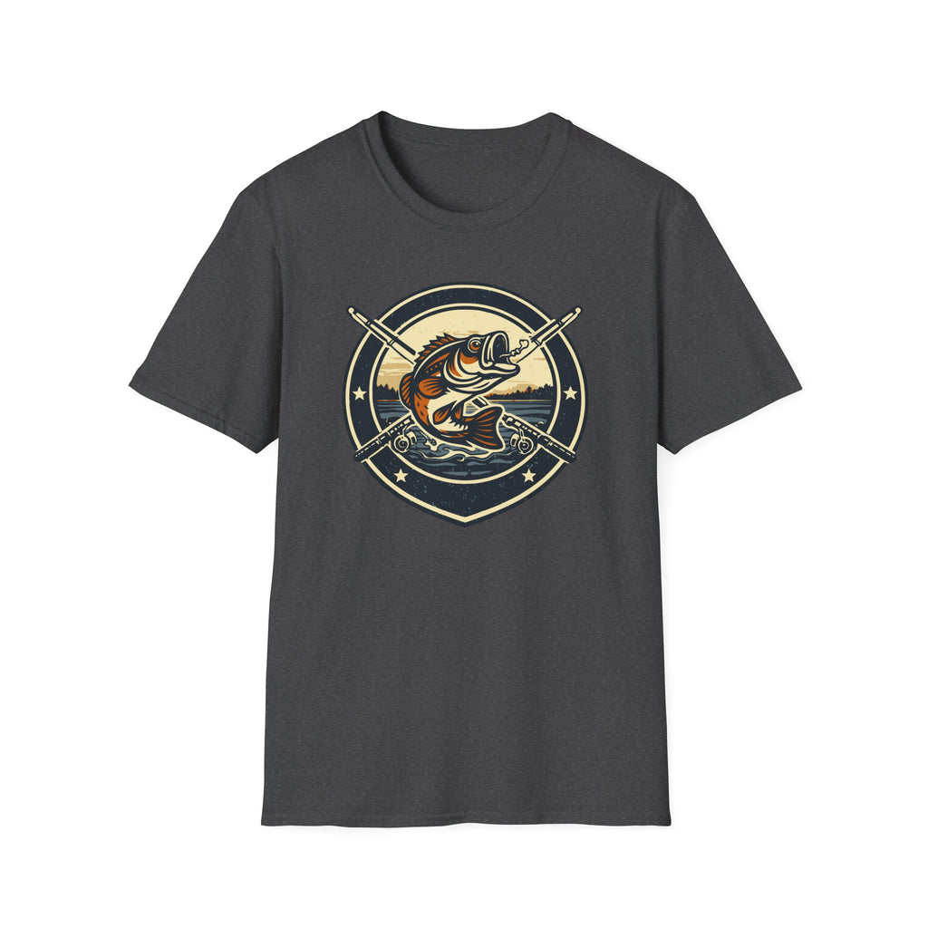 Fish S&P 2 Template 2 design 1 Bass Fishing Badge