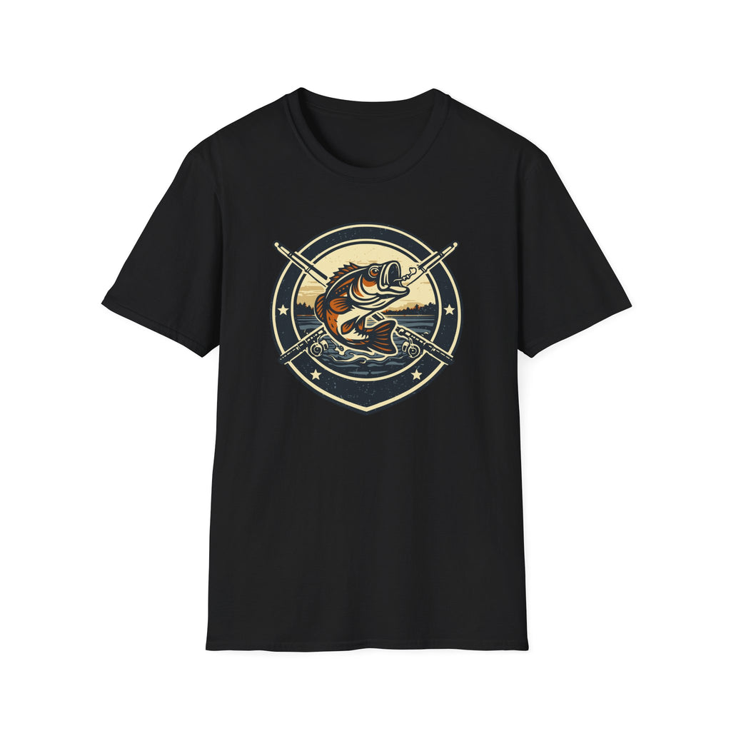 Fish S&P 2 Template 2 design 1 Bass Fishing Badge