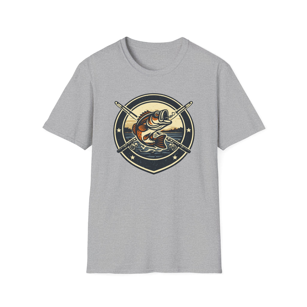 Fish S&P 2 Template 2 design 1 Bass Fishing Badge